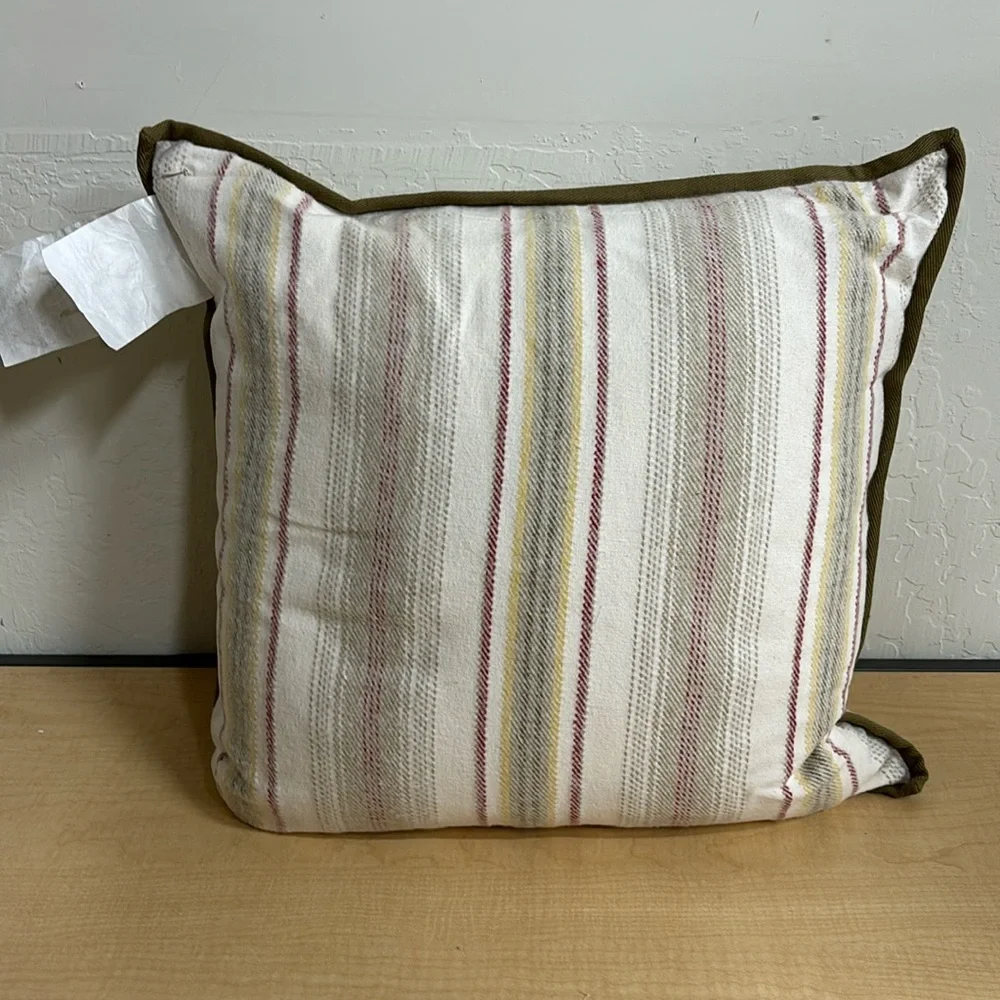 NWOT Lauren Ralph Lauren Plaid Stripe Accent Pillow